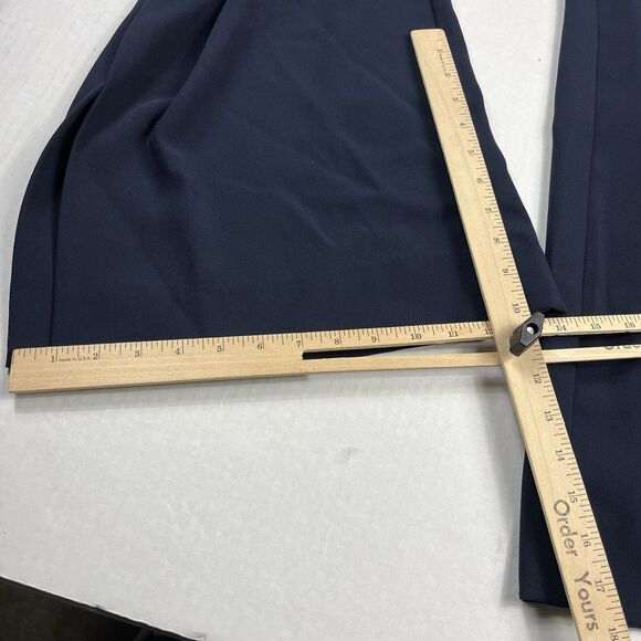 Rachel Roy Collection Wide Leg Trousers Blue High Rise Workwear Elegant Pants 4 - Picture 6 of 13